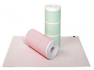 Papier EKG Aspel, Ascard, BTL 08LC / 08LT, Edan modele SE-6 / SE-12 / SE-12 express / SE-1200, Bionet CardioCare 2000 210x25.