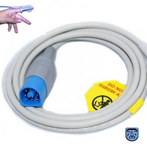 Czujnik z krótkim kablem SpO2 / gumowy dla dorosłych / Philips