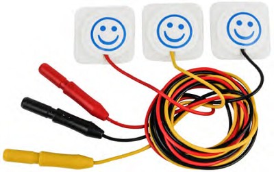 Elektroda EKG ju. P22D, noworodkowe z kabelkiem 22x22 mm op. 3 szt.